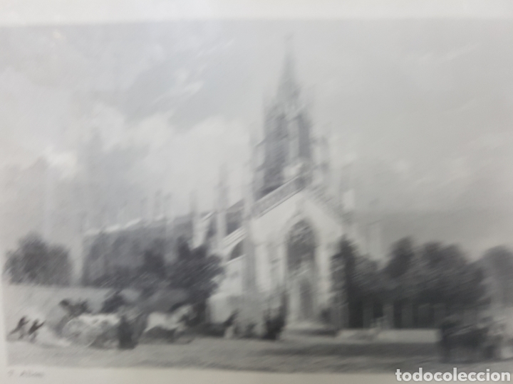 Arte: Grabado iglesia 1840 - Foto 3