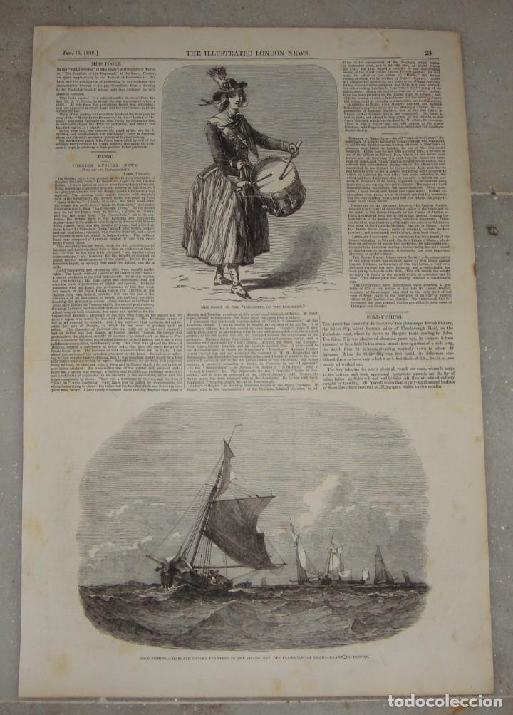 Arte: Grabado naval &middot; Capture of the Anne D. Richardson &middot; The Illustrated London News &middot; 1850