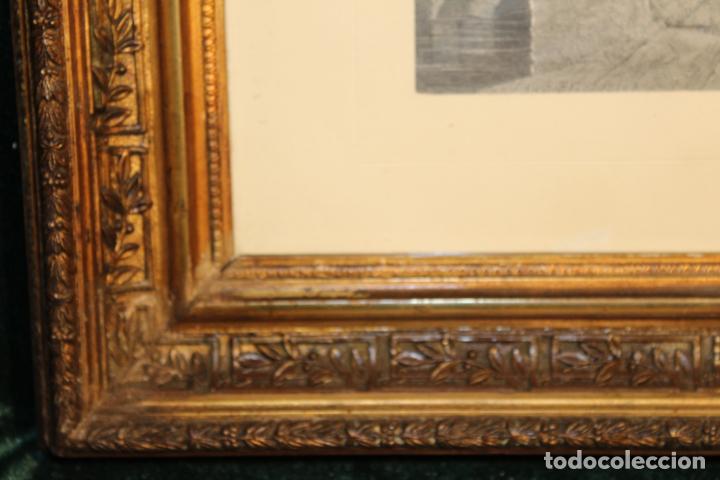 Arte: Antiguo grabado enmarcado - Foto 4