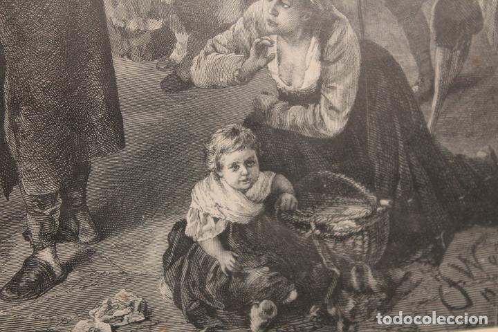 Arte: Antiguo grabado enmarcado - Foto 6