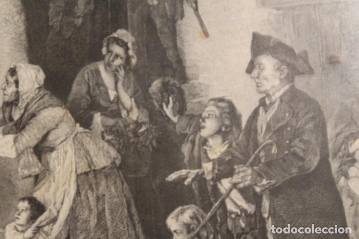Arte: Antiguo grabado enmarcado - Foto 8