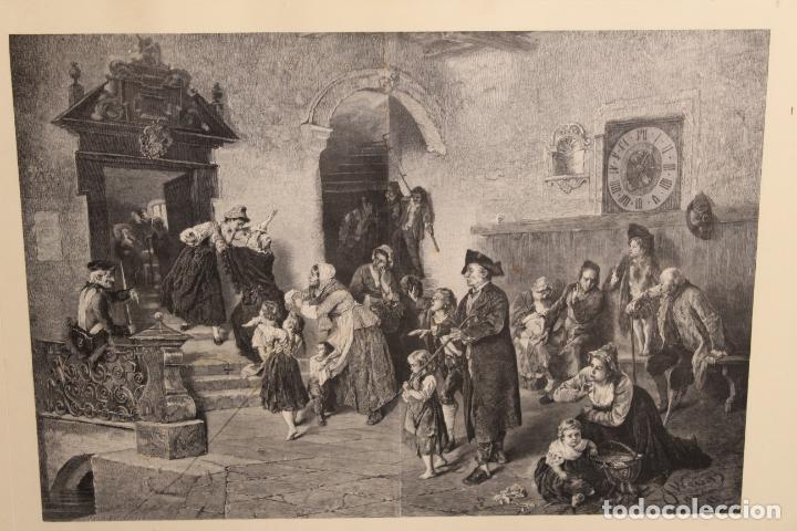 Arte: Antiguo grabado enmarcado - Foto 9