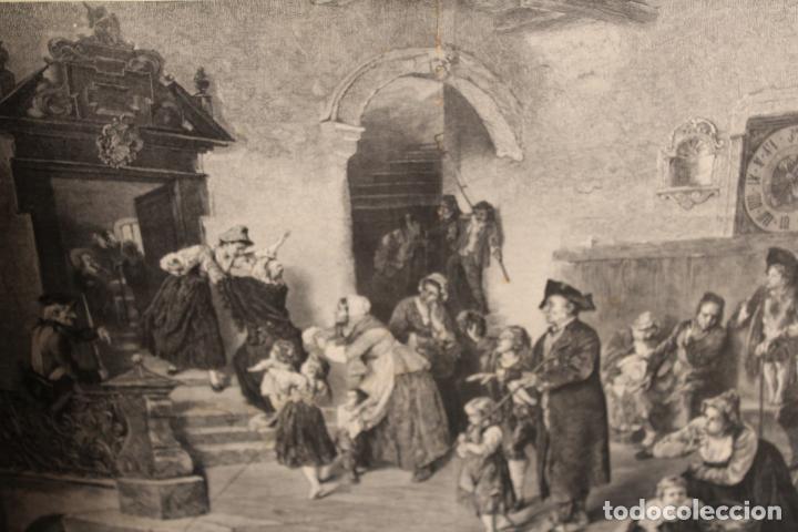 Arte: Antiguo grabado enmarcado - Foto 12