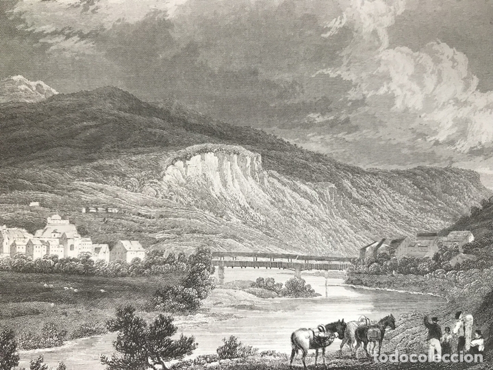 Vista De Ilanz En El Canton De Los Grisones S Buy Modern Engravings 19th Century At Todocoleccion