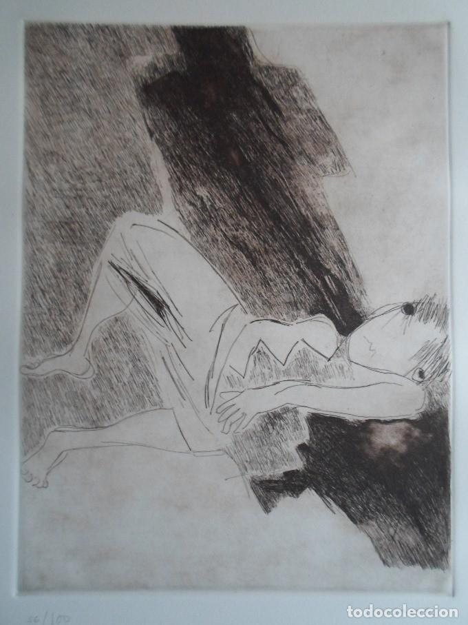 Art: Ant&oacute;n Goyanes (Monforte Lugo 1935)  grabado 1984 de 25x34 papel 38x57cms firmado l&aacute;piz y 56/100