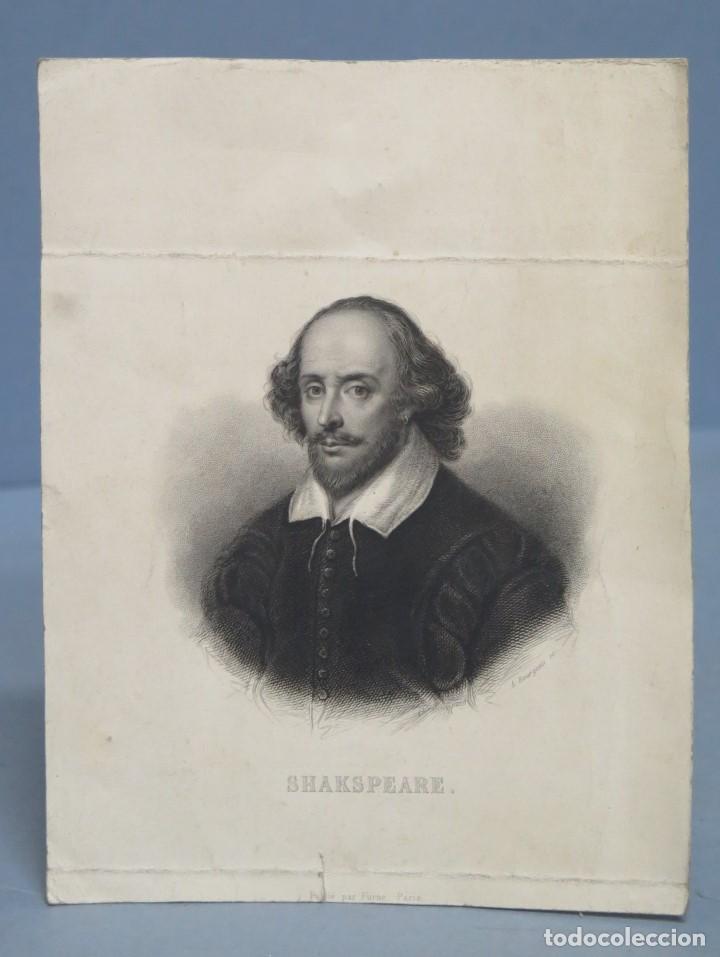 Arte: GRABADO SHAKESPEARE. A. BOURGEOIS - Foto 1