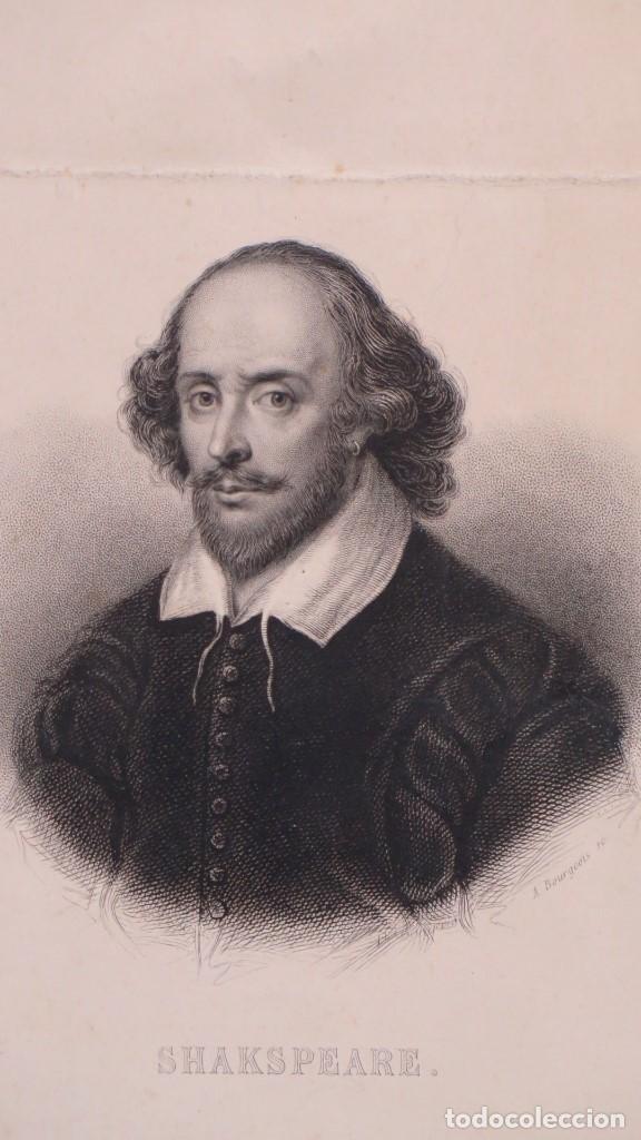 Arte: GRABADO SHAKESPEARE. A. BOURGEOIS - Foto 2
