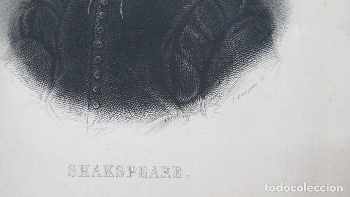 Arte: GRABADO SHAKESPEARE. A. BOURGEOIS - Foto 3