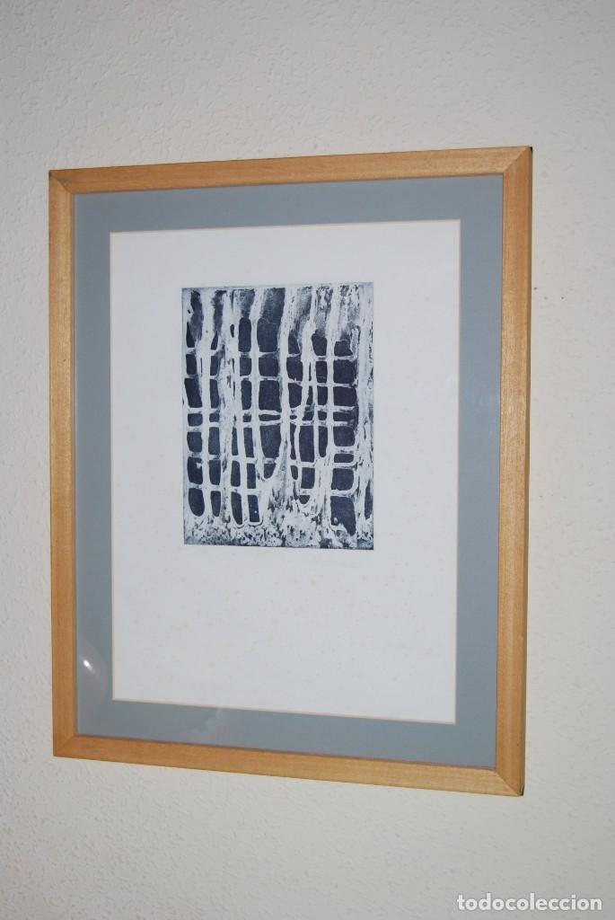 Kunst: GRABADO DE MAR PAJAR&Oacute;N GUERRERO - VENTANA TRAS LA NOCHE