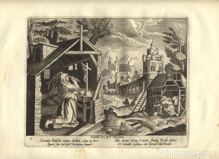 Arte: Vida y obra de ermita&ntilde;as , 1621. Sadeler/Vos - Foto 2
