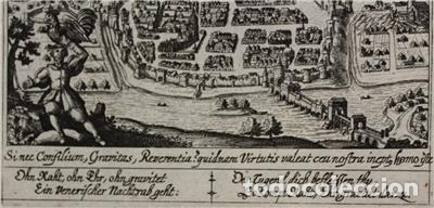 Arte: Vista de Saintes (Francia), 1637. Daniel Meisner y Eberhard Kieser - Foto 5