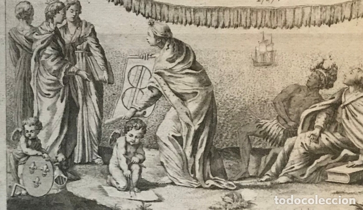 Arte: Frontispicio de la Geographie Moderna, 1767. A. Clouet - Foto 6
