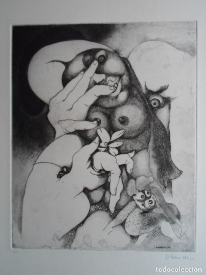 Art: Pierre Daboval (Par&iacute;s, Francia, 1918-2015) grabado 1976 de 30x25 papel 35x49cms, firmado l&aacute;piz y HC