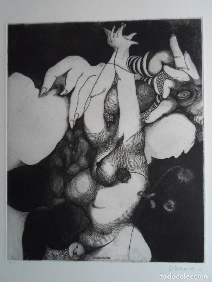 Art: Pierre Daboval (Par&iacute;s, Francia, 1918-2015) grabado 1976 de 30x25 papel 35x49cms, firmado l&aacute;piz y HC