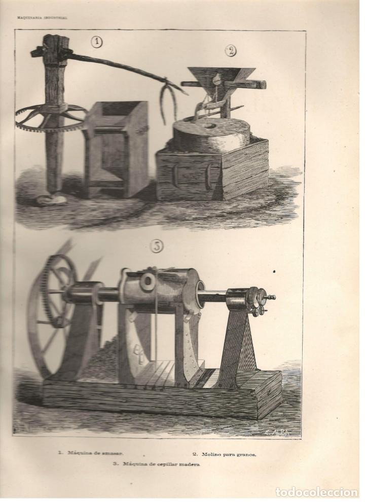 Arte: MAQUINARIA INDUSTRIAL: M&Aacute;QUINA DE AMASAR, MOLINO PARA GRANOS, M&Aacute;QUINA DE CEPILLAR MADERA.