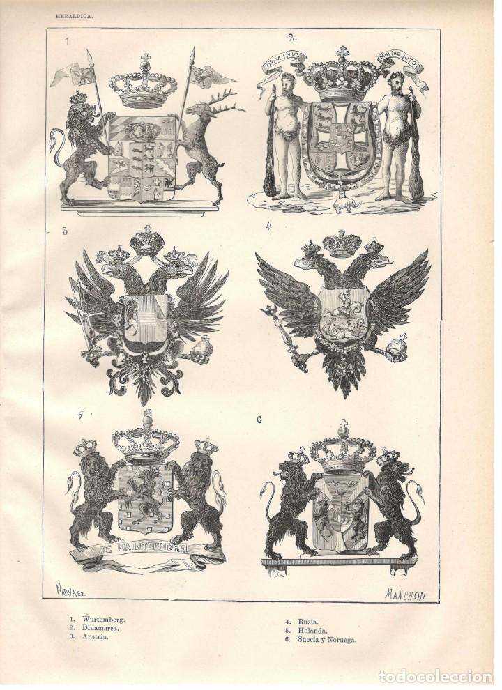 Art: HERALDICA: WUTEMBERG, DINAMARCA, AUSTRIA, RUSIA, HOLANDA, SUECIA Y NORUEGA.