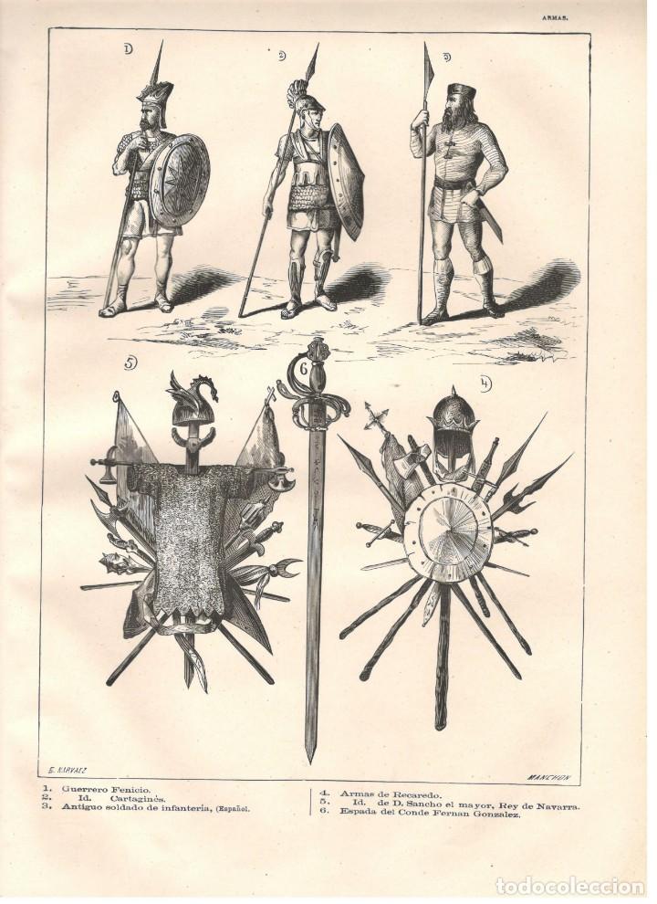 Arte: ARMAS: Guerreros fenicio y cartagin&eacute;s, Soldado de infanter&iacute;a espa&ntilde;ol, Armas de Recaredo, etc.