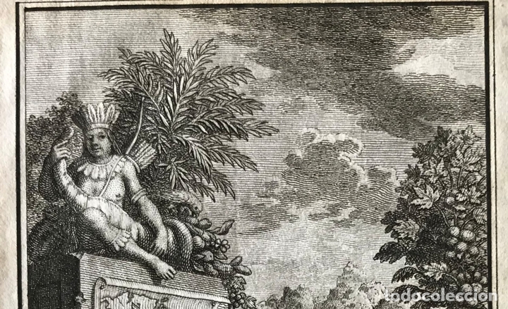 Arte: Frontispicio y mapa de Am&eacute;rica del sur, 1767. I. Tirion/Philips - Foto 4