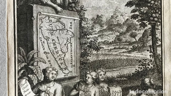 Arte: Frontispicio y mapa de Am&eacute;rica del sur, 1767. I. Tirion/Philips - Foto 5