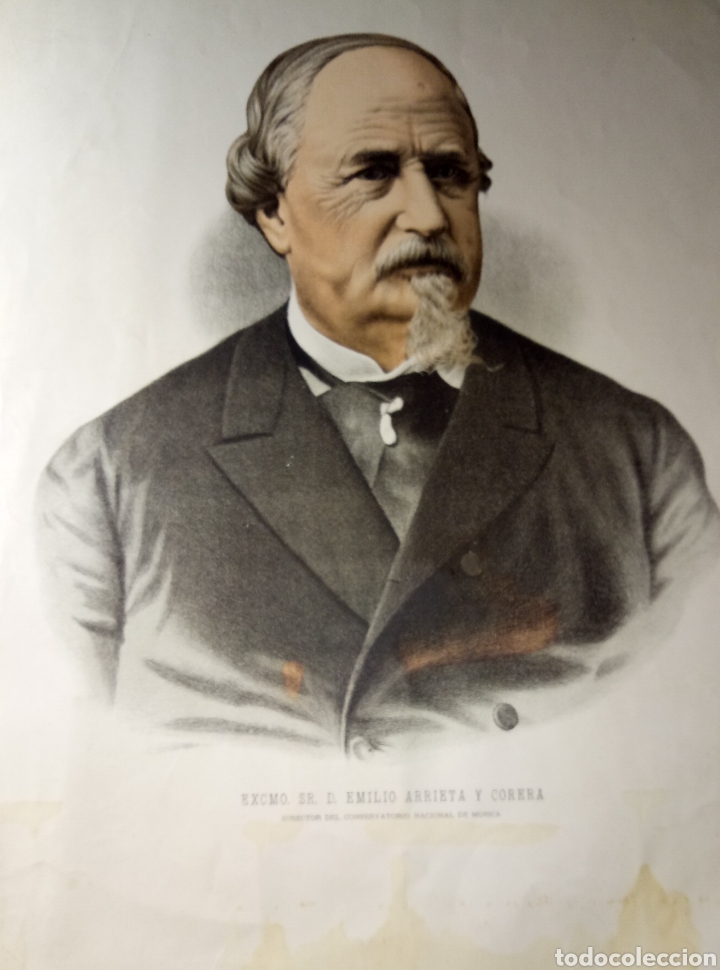 Arte: Grabado Emilio Arrieta y Corera - Foto 1