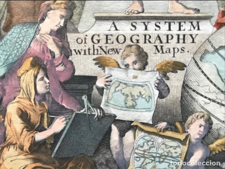 Arte: Frontispicio de Atlas, 1701. Moll/Gucht - Foto 5