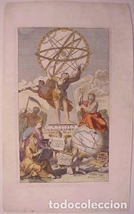 Arte: Frontispicio de Atlas, 1701. Moll/Gucht - Foto 6