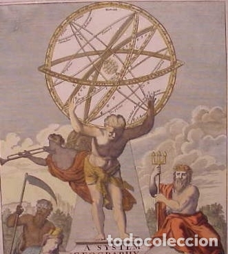 Arte: Frontispicio de Atlas, 1701. Moll/Gucht - Foto 7