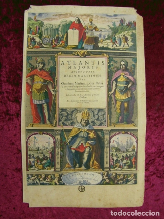 Arte: Frontispicio del Atlas Novus, 1650. Janssonius - Foto 1