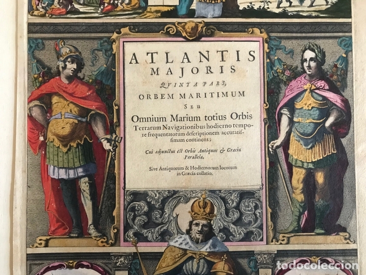 Arte: Frontispicio del Atlas Novus, 1650. Janssonius - Foto 8