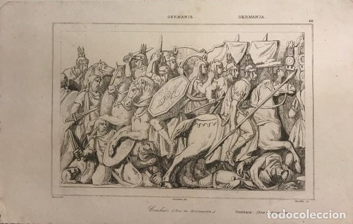 alemania. leones echados en el danubio 13,5x20, - Buy Modern engravings of  the XIX century on todocoleccion