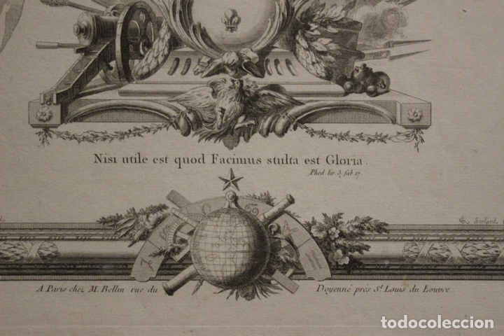 Arte: Gran frontispicio de atlas, 1722. Nicolas Bellin - Foto 7