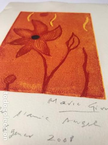 Art: Maria Girona. Aguafuerte a colores. Numerat i signat a llapis. 75/75. Dedicat&ograve;ria aut&ograve;grafa, 2008