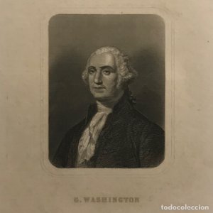 Grabado antiguo de G. Washington