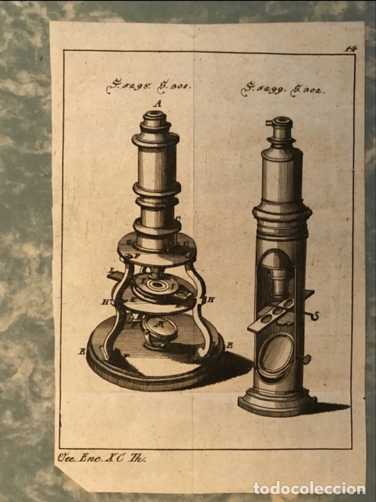 Arte: Dos microscobios barrocos, hacia 1770. An&oacute;nimo - Foto 2