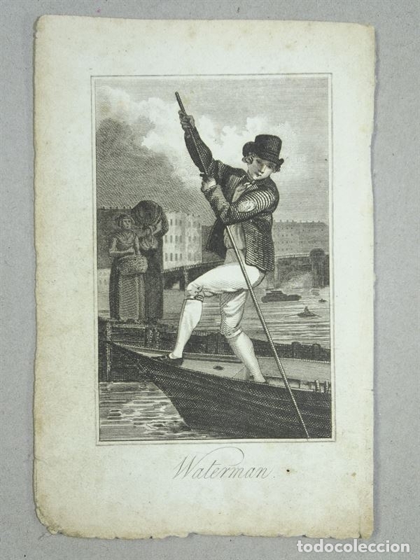 Arte: El barquero, 1806. Tabart - Foto 1