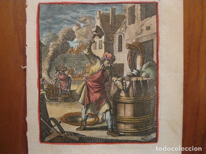 Arte: El fabricante de barriles, 1699. Weigel - Foto 1