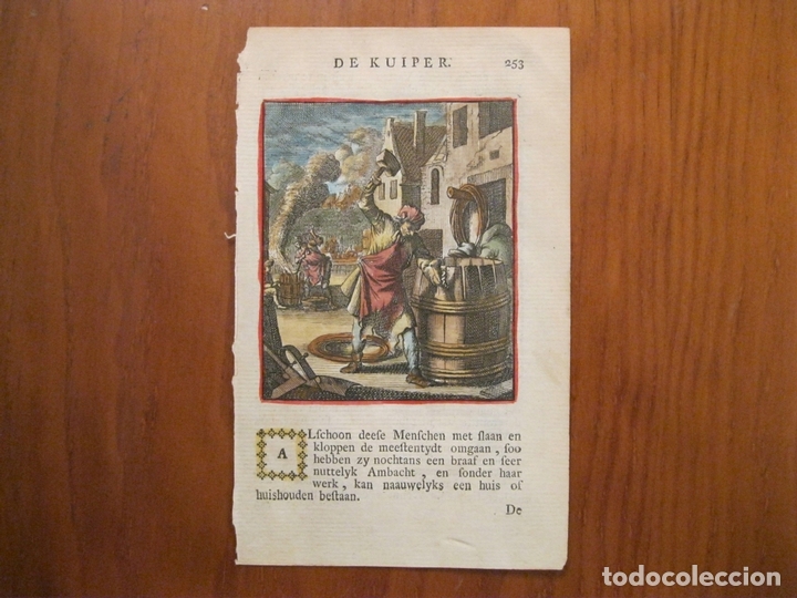 Arte: El fabricante de barriles, 1699. Weigel - Foto 2