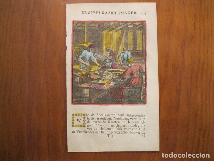 Arte: El fabricante de naipes, 1699. Weigel - Foto 2