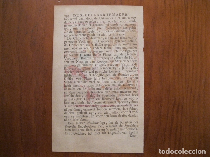 Arte: El fabricante de naipes, 1699. Weigel - Foto 3