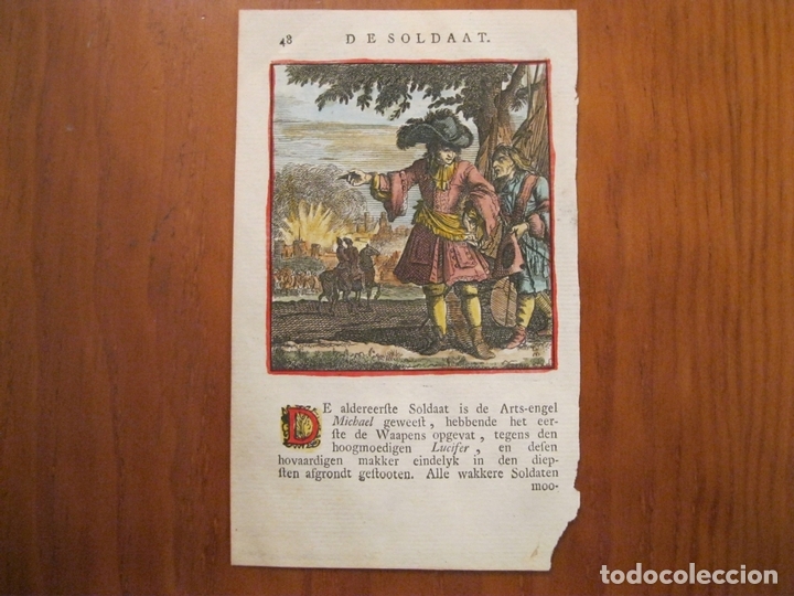 Arte: El soldado, 1699. Weigel - Foto 2