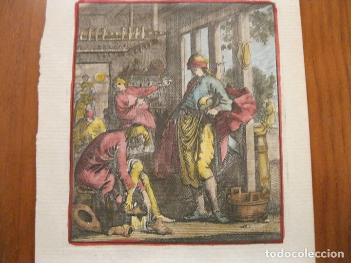 Arte: El fabricante de zapatos, 1699. Weigel - Foto 1