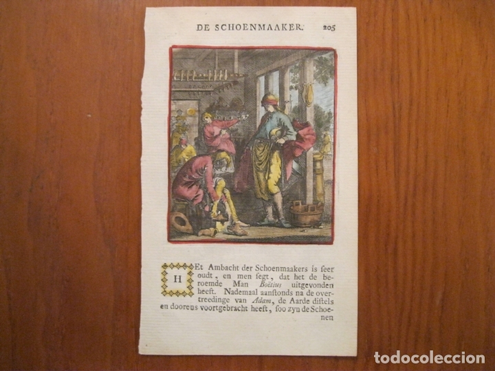 Arte: El fabricante de zapatos, 1699. Weigel - Foto 2