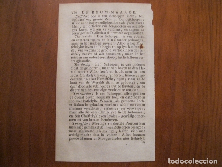 Arte: El fabricante de velas de barco, 1699. Weigel - Foto 3