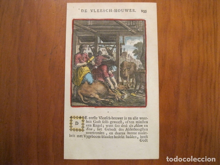 Arte: El carnicero, 1699. Weigel. - Foto 2