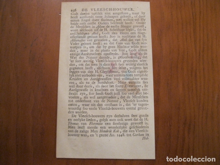 Arte: El carnicero, 1699. Weigel. - Foto 3