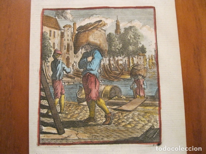 Arte: El portador de sacos, 1699. Weigel - Foto 1