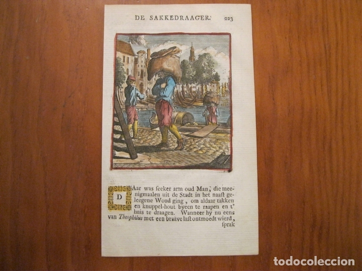 Arte: El portador de sacos, 1699. Weigel - Foto 2