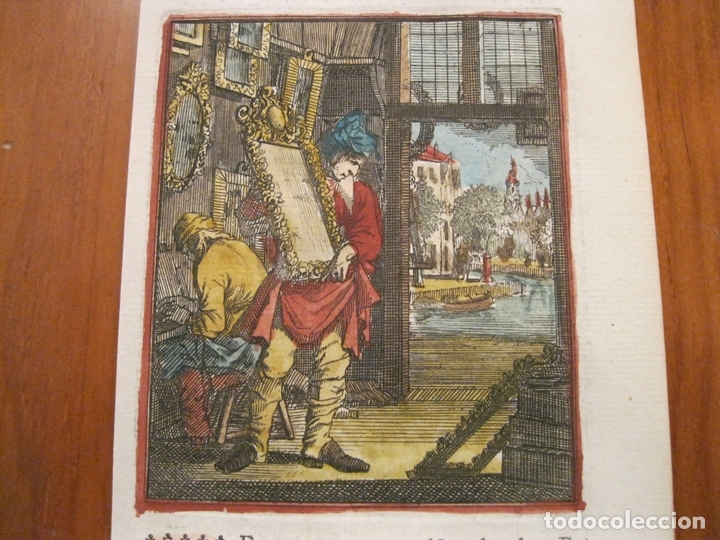 Arte: El fabricante de marcos de espejo, 1699. Weigel - Foto 1