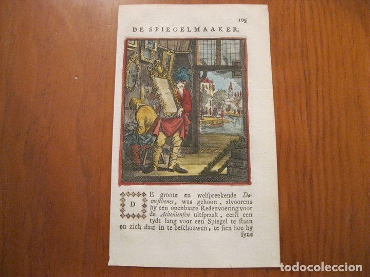 Arte: El fabricante de marcos de espejo, 1699. Weigel - Foto 2