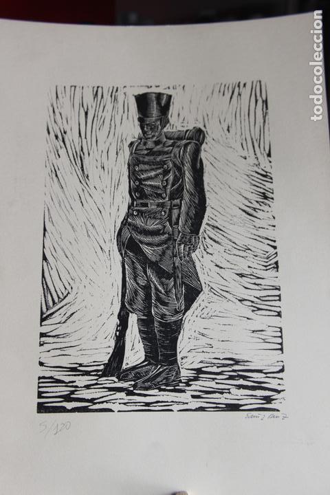Art: Xilograf&iacute;a tema militar Sa&iacute;nz Ruiz